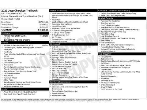 Photos of 2022 Jeep Cherokee Trailhawk for sale in St. Charles, MO at Clement Supercenter