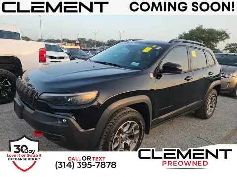Black 2022 Jeep Cherokee Trailhawk for sale in St. Charles, MO