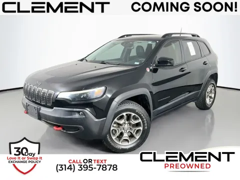 Black 2022 Jeep Cherokee Trailhawk for sale in St. Charles, MO