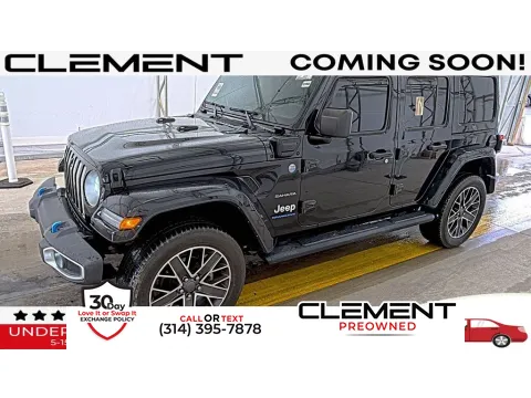 Black 2023 Jeep Wrangler Sahara 4xe for sale in St. Charles, MO