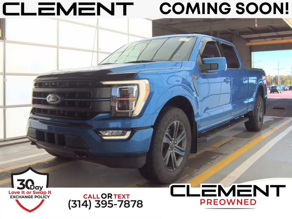 Blue 2021 Ford F-150 Lariat for sale in St. Charles, MO