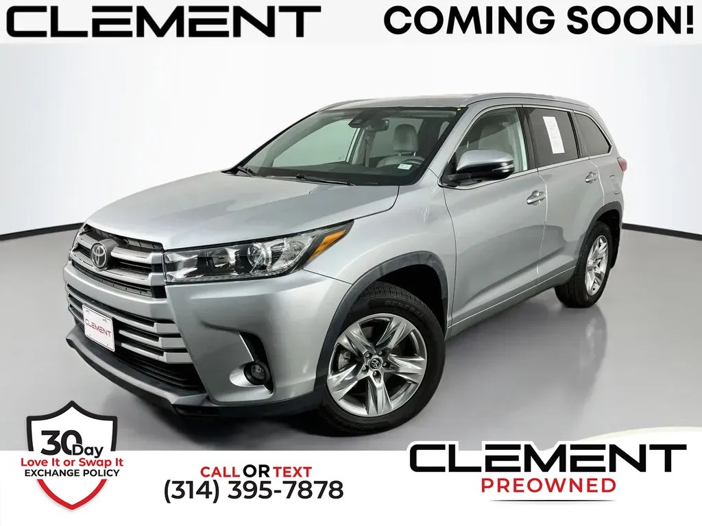 Silver 2019 Toyota Highlander Limited for sale in St. Charles, MO