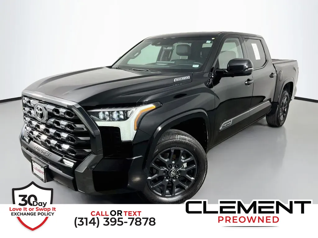 Black 2025 Toyota Tundra Hybrid Platinum for sale in St. Charles, MO
