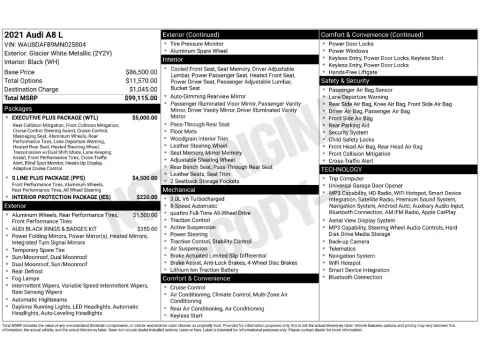Photos of 2021 Audi A8 L 55 for sale in St. Charles, MO at Clement Supercenter
