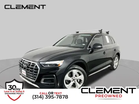 Black 2021 Audi Q5 45 Premium Plus for sale in St. Charles, MO