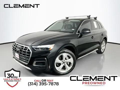 Black 2021 Audi Q5 45 Premium Plus for sale in St. Charles, MO