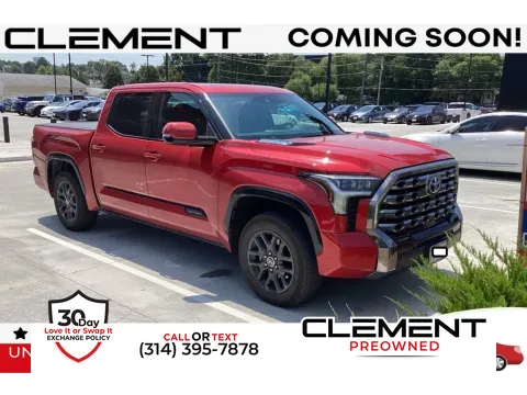 Red 2023 Toyota Tundra Hybrid Platinum for sale in St. Charles, MO