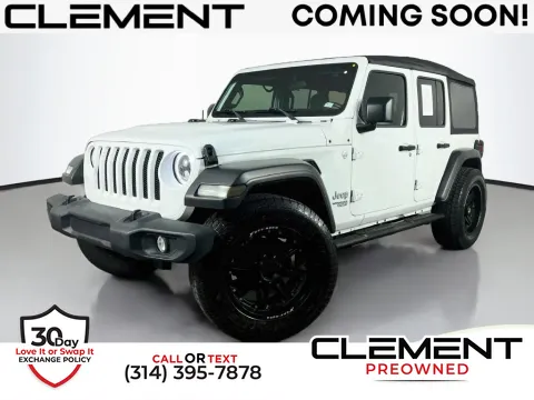 White 2019 Jeep Wrangler Unlimited Sport S for sale in St. Charles, MO
