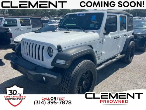 White 2019 Jeep Wrangler Unlimited Sport S for sale in St. Charles, MO