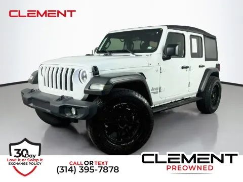 White 2019 Jeep Wrangler Unlimited Sport S for sale in St. Charles, MO