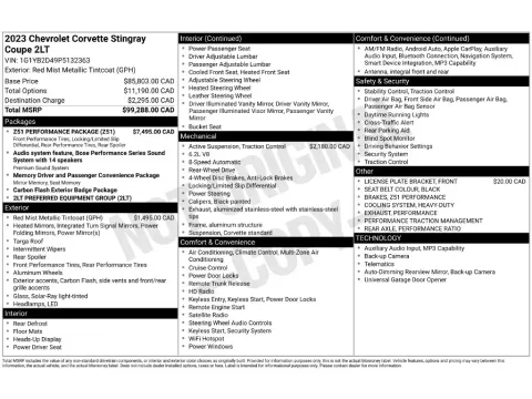 Photos of 2023 Chevrolet Corvette Stingray for sale in St. Charles, MO at Clement Supercenter