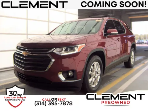 Red 2020 Chevrolet Traverse 3LT for sale in St. Charles, MO