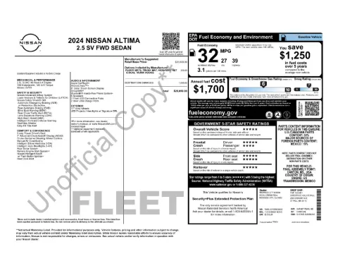 Photos of 2024 Nissan Altima 2.5 SV for sale in St. Charles, MO at Clement Supercenter