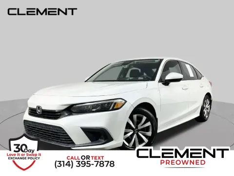 White 2024 Honda Civic LX for sale in St. Charles, MO