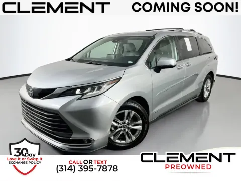Silver 2021 Toyota Sienna Limited for sale in St. Charles, MO