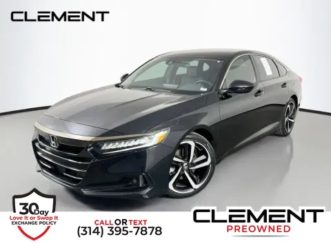 Black 2021 Honda Accord Sport for sale in St. Charles, MO