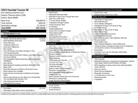 Photos of 2023 Hyundai Tucson SE for sale in St. Charles, MO at Clement Supercenter