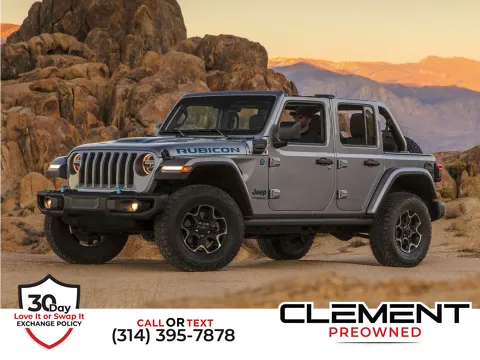 Silver 2023 Jeep Wrangler Sahara 4xe for sale in St. Charles, MO