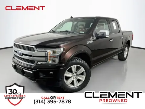 Red 2018 Ford F-150 Platinum for sale in St. Charles, MO