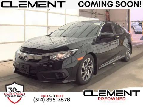 Black 2018 Honda Civic EX for sale in St. Charles, MO
