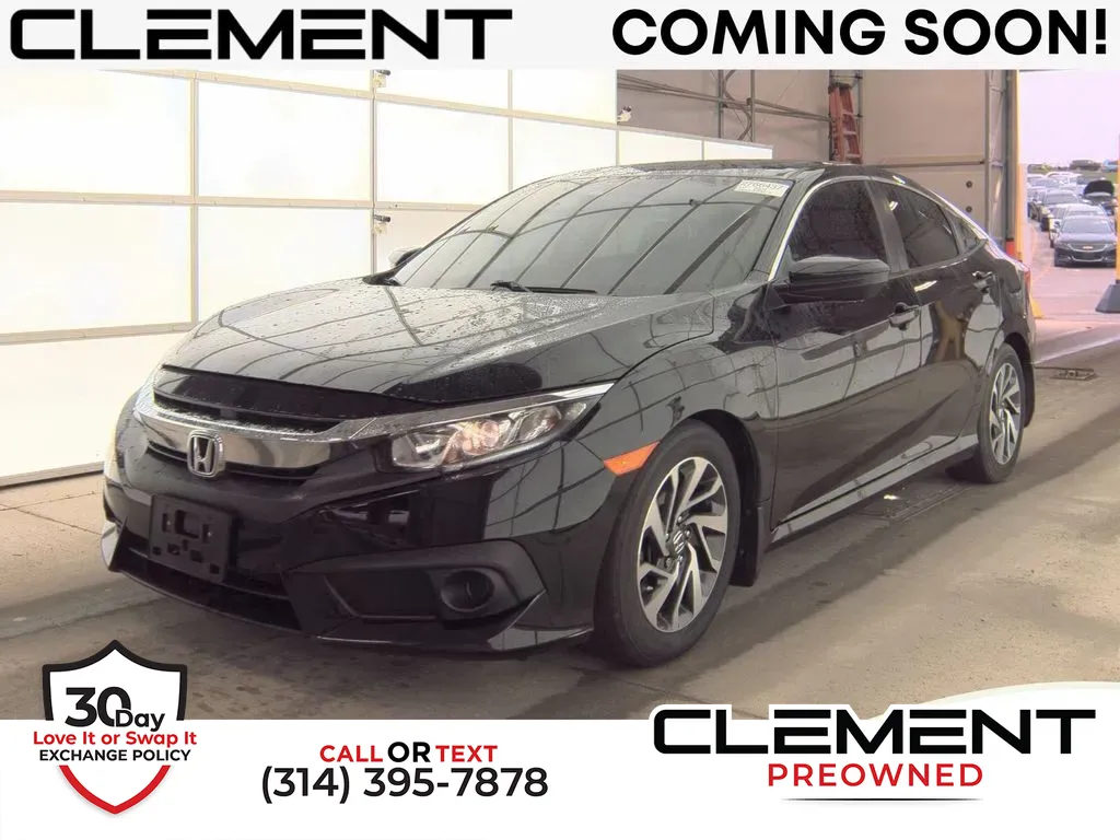 Black 2018 Honda Civic EX for sale in St. Charles, MO