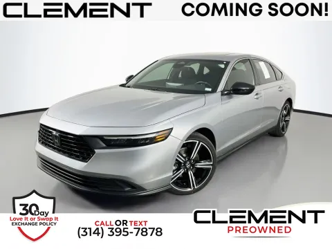 Silver 2023 Honda Accord Hybrid Sport for sale in St. Charles, MO
