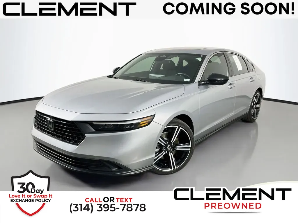 Silver 2023 Honda Accord Hybrid Sport for sale in St. Charles, MO