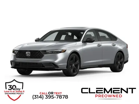 Silver 2023 Honda Accord Hybrid Sport for sale in St. Charles, MO