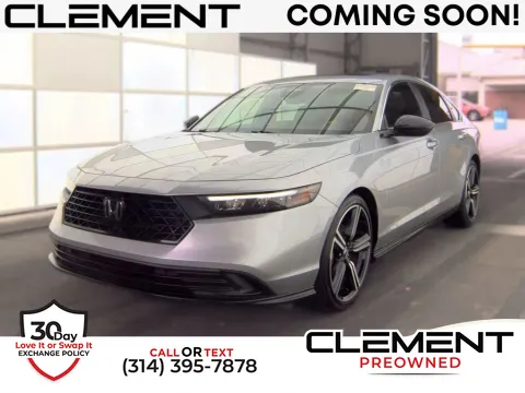 Silver 2023 Honda Accord Hybrid Sport for sale in St. Charles, MO