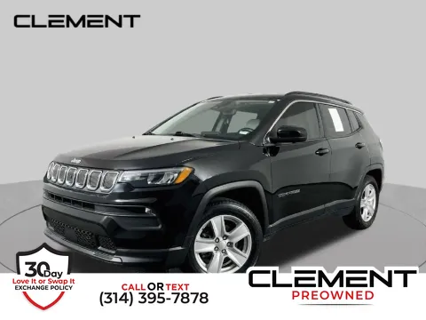 Black 2022 Jeep Compass Latitude for sale in St. Charles, MO