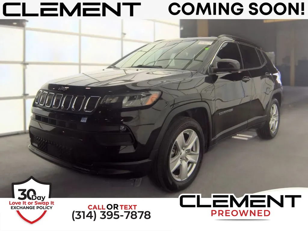 Black 2022 Jeep Compass Latitude for sale in St. Charles, MO