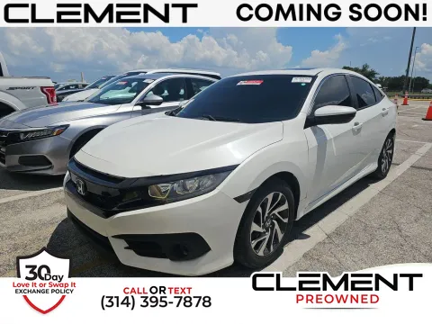 White 2016 Honda Civic EX for sale in St. Charles, MO