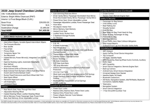 Photos of 2020 Jeep Grand Cherokee Limited for sale in St. Charles, MO at Clement Supercenter