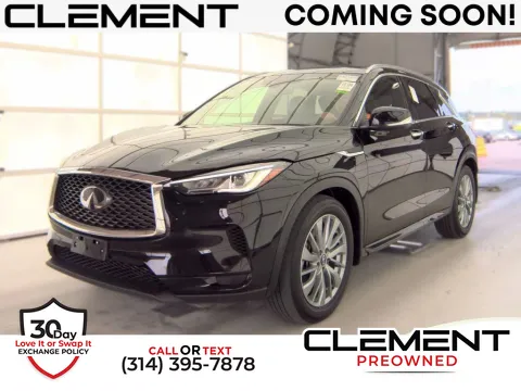 Black 2023 INFINITI QX50 LUXE for sale in St. Charles, MO
