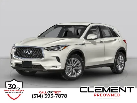 Black 2023 INFINITI QX50 LUXE for sale in St. Charles, MO