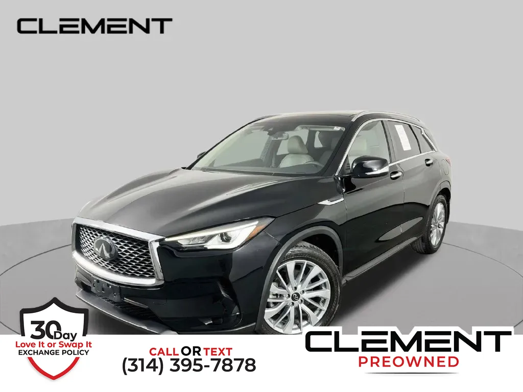 Black 2023 INFINITI QX50 LUXE for sale in St. Charles, MO
