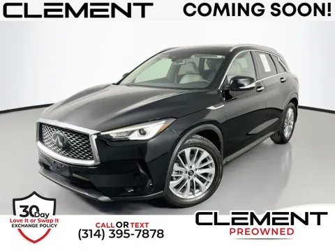 Black 2023 INFINITI QX50 LUXE for sale in St. Charles, MO