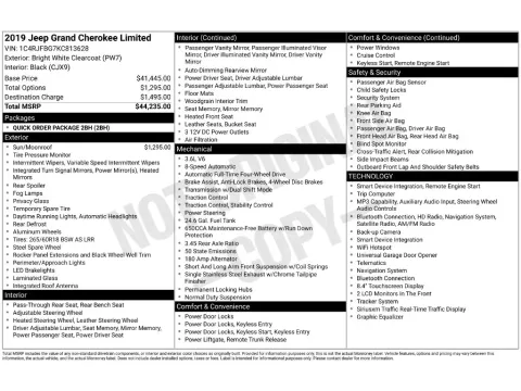 Photos of 2019 Jeep Grand Cherokee Limited for sale in St. Charles, MO at Clement Supercenter