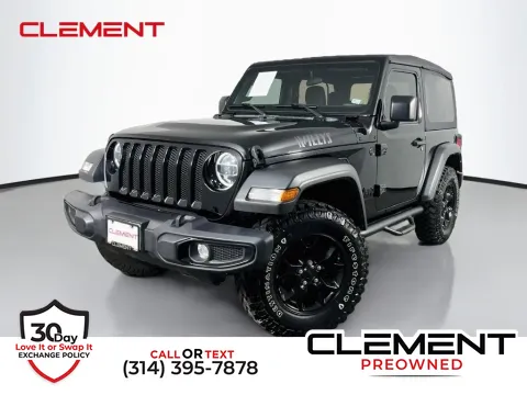 Black 2022 Jeep Wrangler Willys for sale in St. Charles, MO