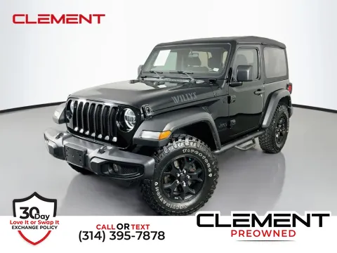 Black 2022 Jeep Wrangler Willys for sale in St. Charles, MO