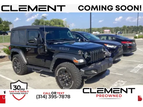 Black 2022 Jeep Wrangler Willys for sale in St. Charles, MO