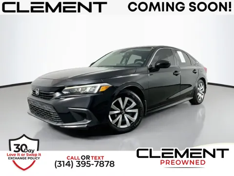 Black 2023 Honda Civic LX for sale in St. Charles, MO