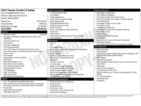 Photos of 2023 Toyota Corolla LE for sale in St. Charles, MO at Clement Supercenter