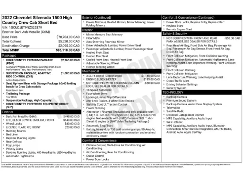 Photos of 2022 Chevrolet Silverado 1500 High Country for sale in St. Charles, MO at Clement Supercenter