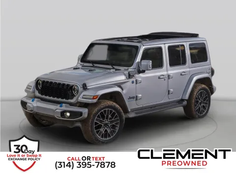 Blue 2024 Jeep Wrangler Sahara 4xe for sale in St. Charles, MO