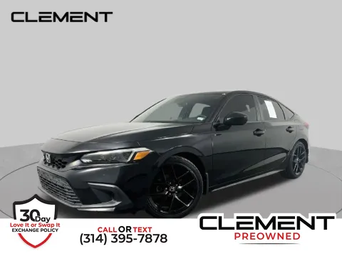 Black 2022 Honda Civic Sport for sale in St. Charles, MO