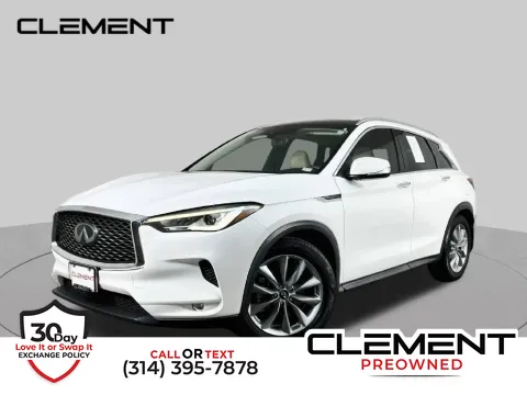 White 2021 INFINITI QX50 LUXE for sale in St. Charles, MO
