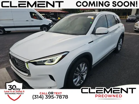 White 2021 INFINITI QX50 LUXE for sale in St. Charles, MO