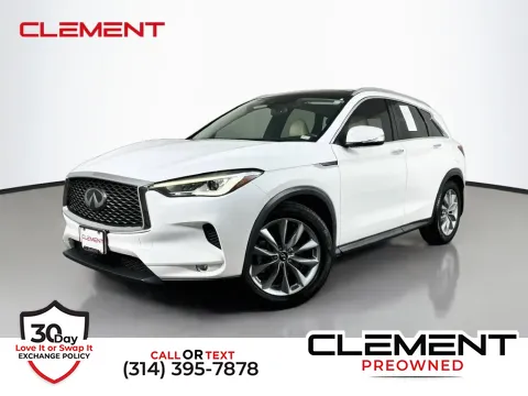 White 2021 INFINITI QX50 LUXE for sale in St. Charles, MO