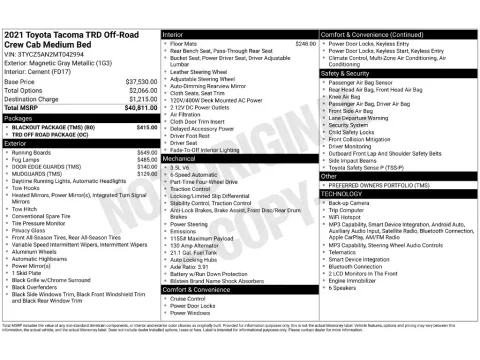Photos of 2021 Toyota Tacoma TRD Off-Road for sale in St. Charles, MO at Clement Supercenter
